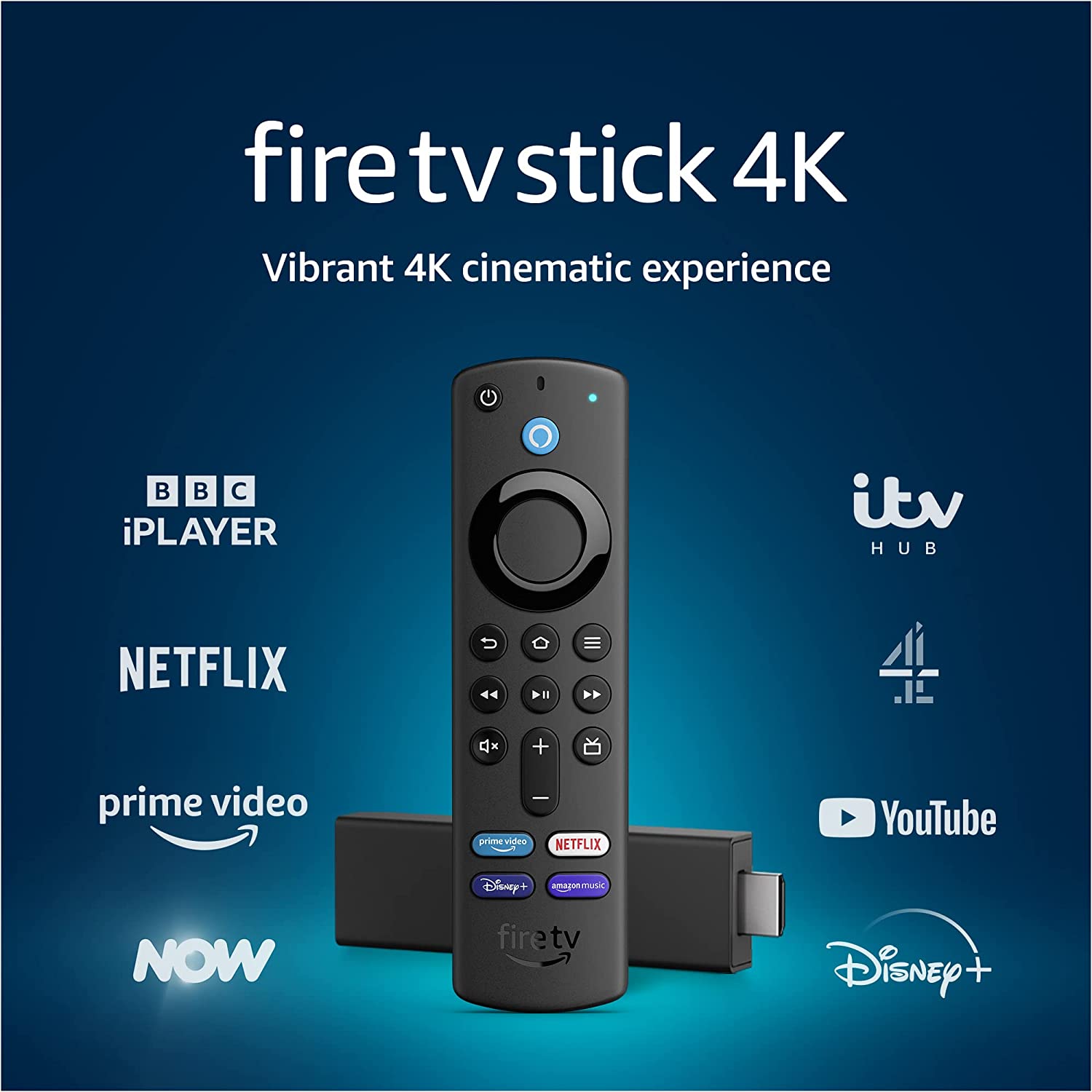 Bild von Fire TV Stick 4K with Alexa Voice Remote (includes TV controls)